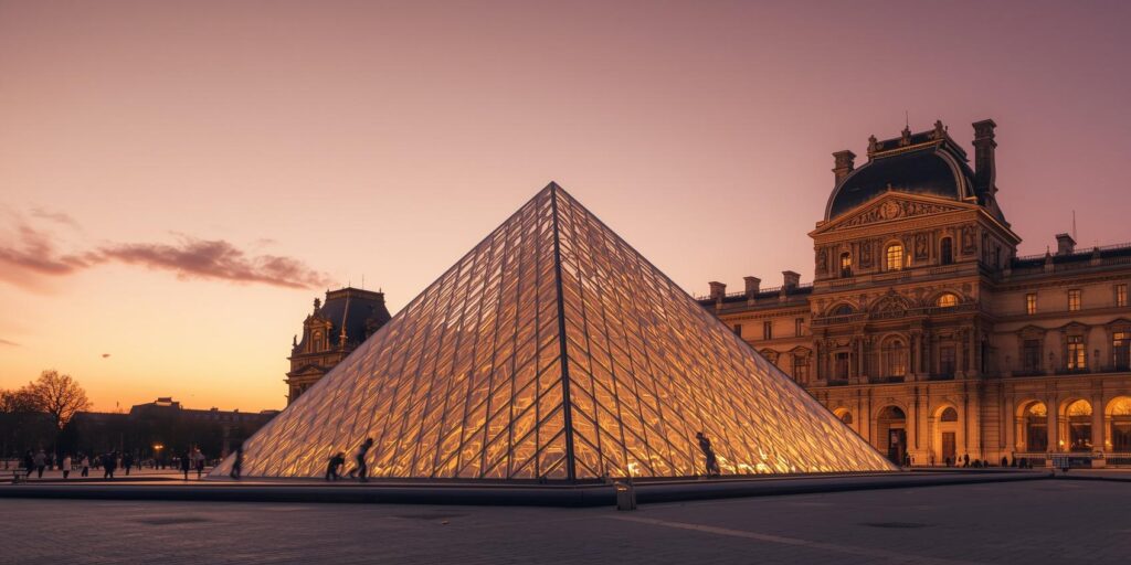 louvre müzesi görsel oluştur sitemde kullanabilecegim