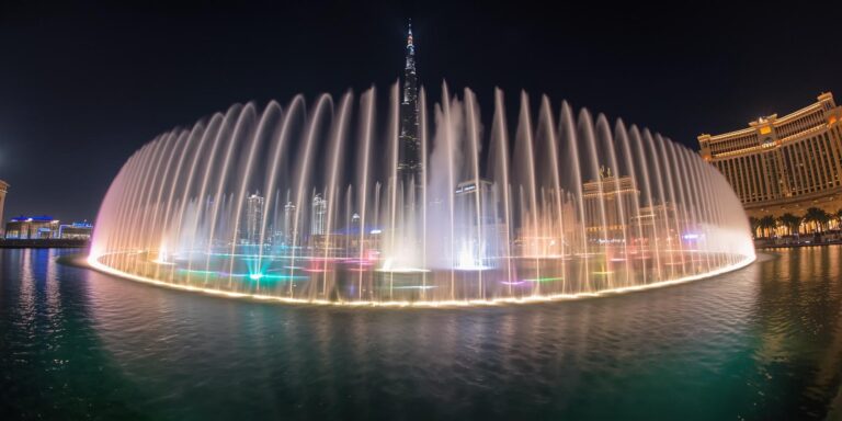 dubai fountain görseli oluştur sitemde kullanabileceğim