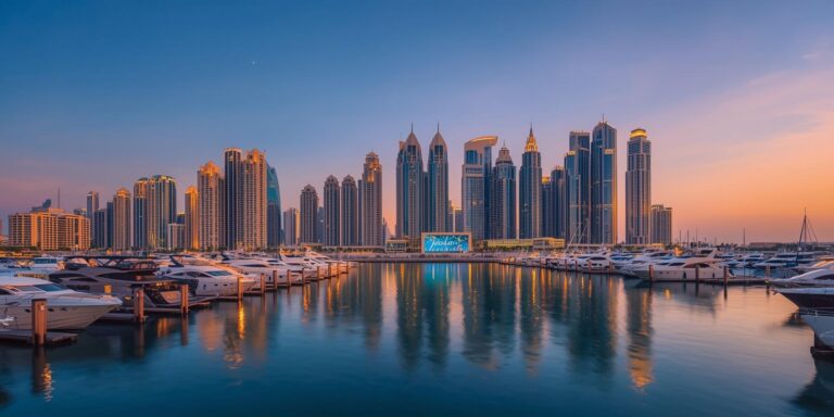 dubai marina görsel oluştur sitemde kullanabileceğim