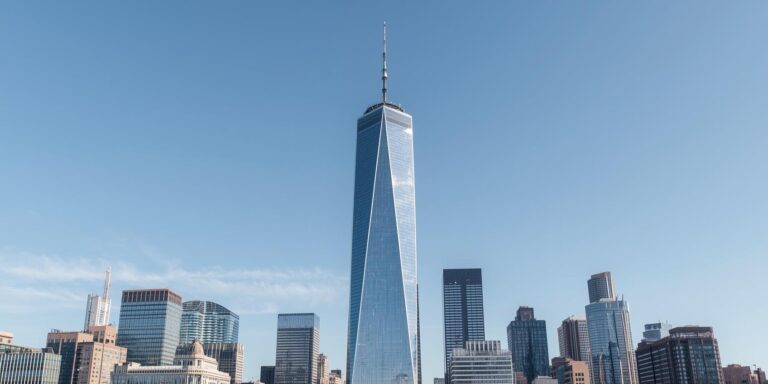 new york one world trade center görseli oluştur sitemde kullanabileceğim gün batımı olmadan
